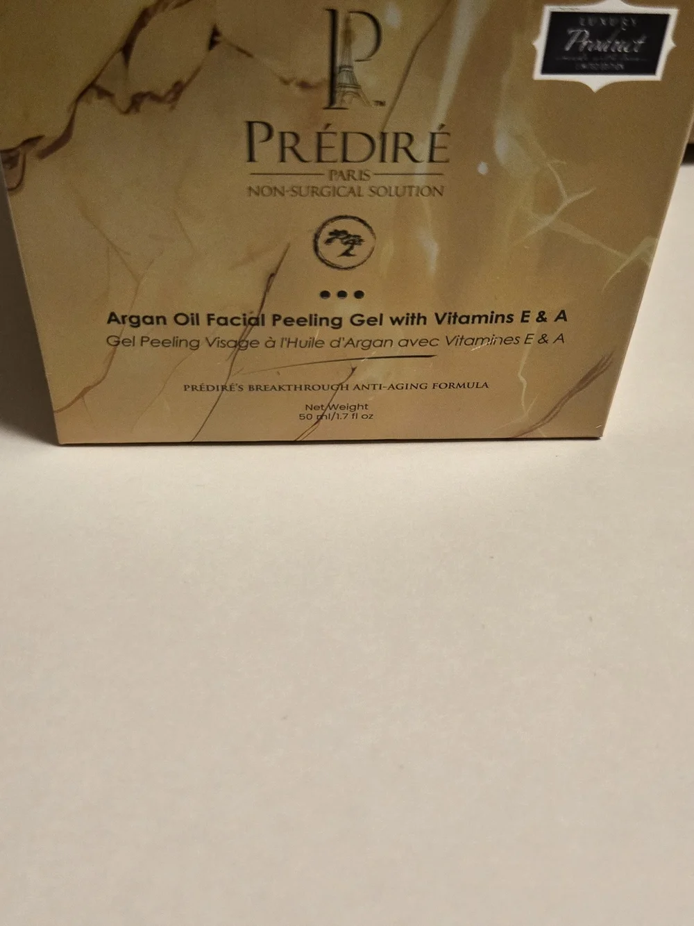 Prédiré Argan Oil Facial Peeling Gel - Gold Packaging